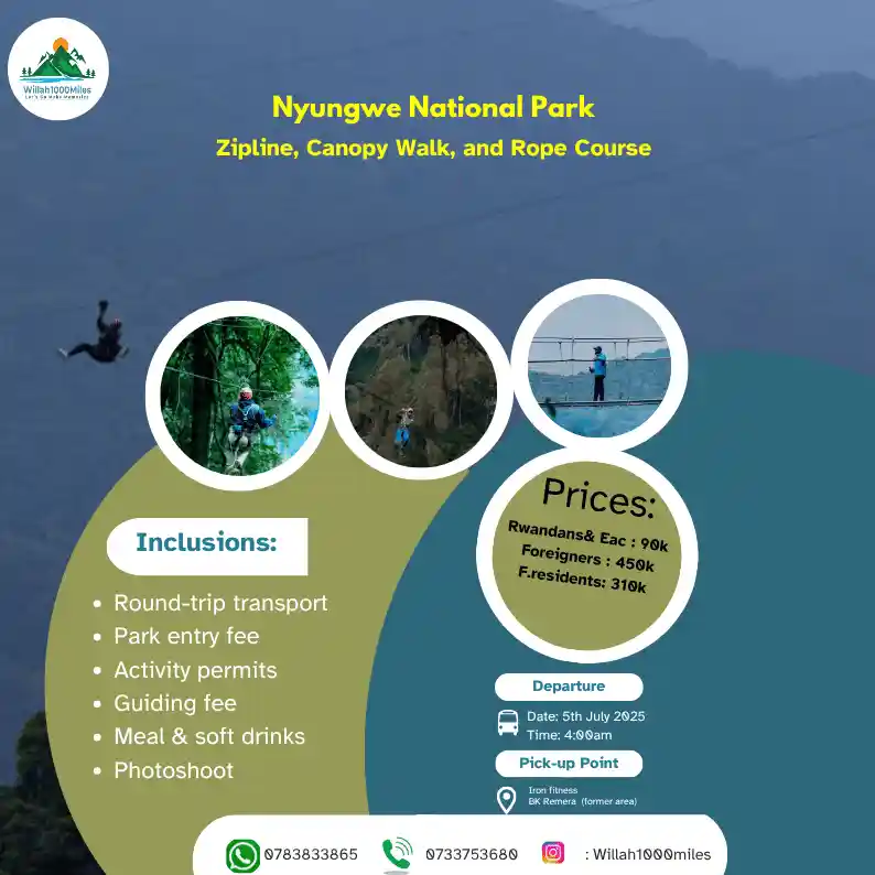 Nyungwe National Park Willah 1000 miles